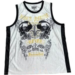 MMA Elite Never Surrender Skull Y2K Tank Top Jersey